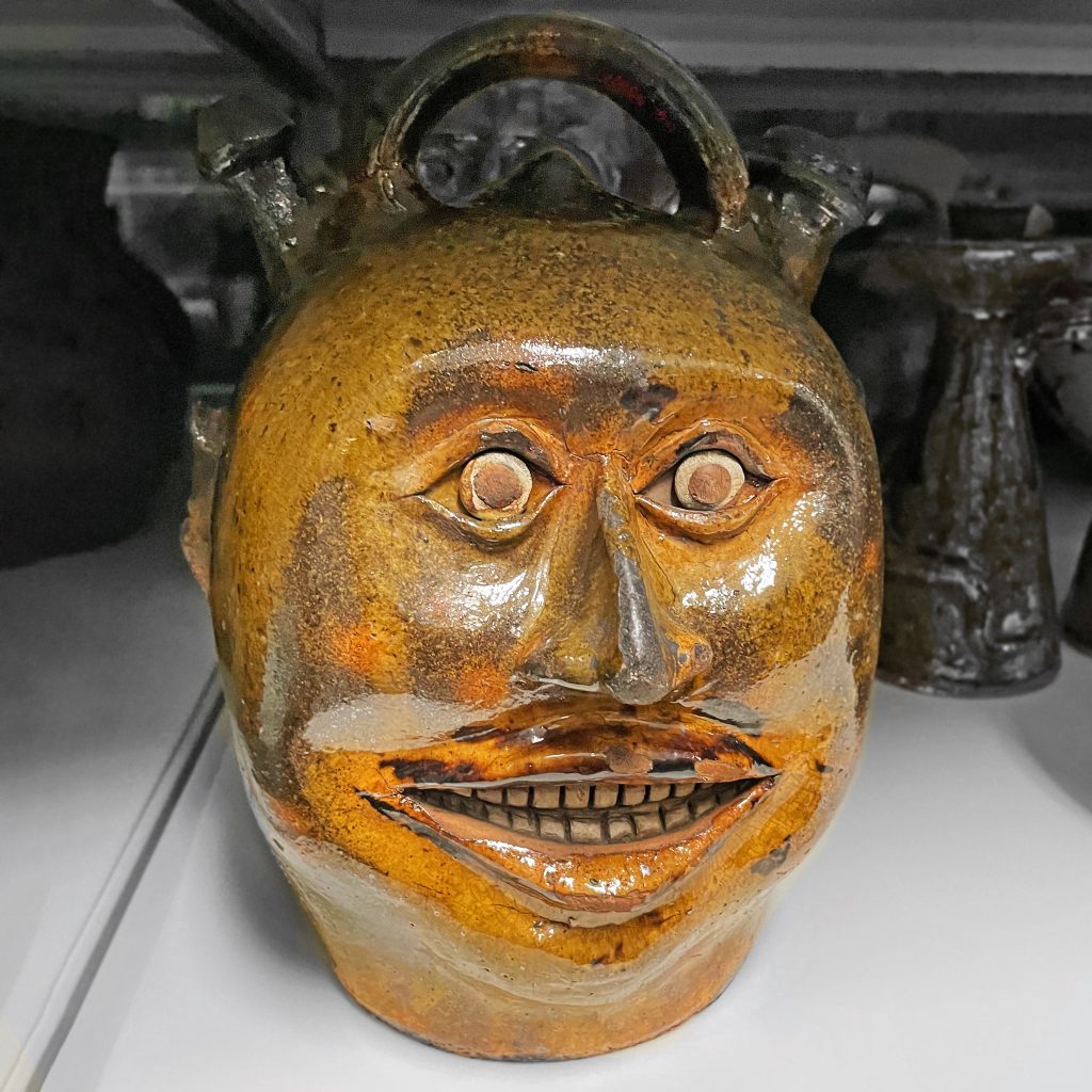 John Wesley (attributed), Columbia, PA redware face jug